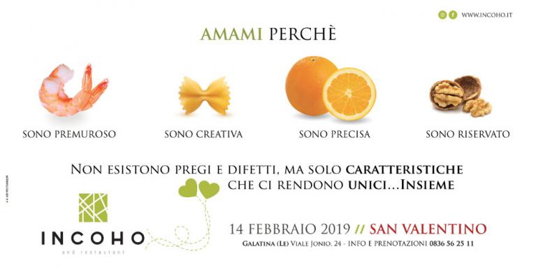 Incoho - Cena di San Valentino 2019 da Incoho a Galatina